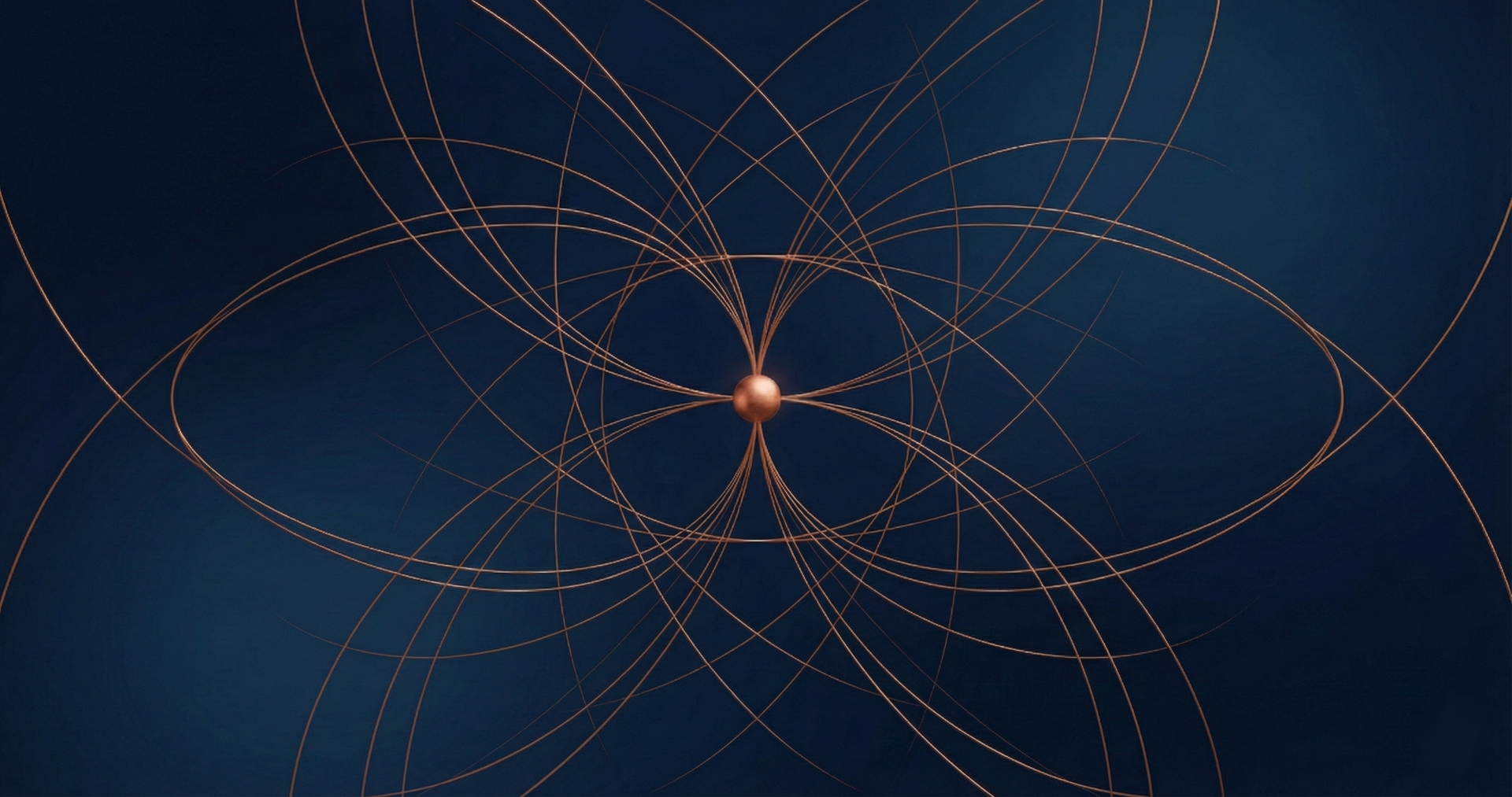 Architetture geometriche che simboleggiano orchestrazione di conoscenza